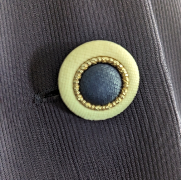 Vintage navy blouse with white collar - Picture 5 of 5